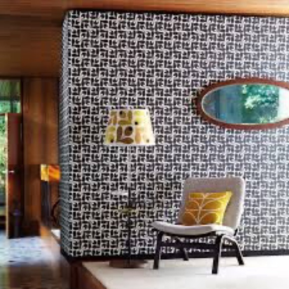 Orla Kiely House Wallpaper Acorn Cocoa